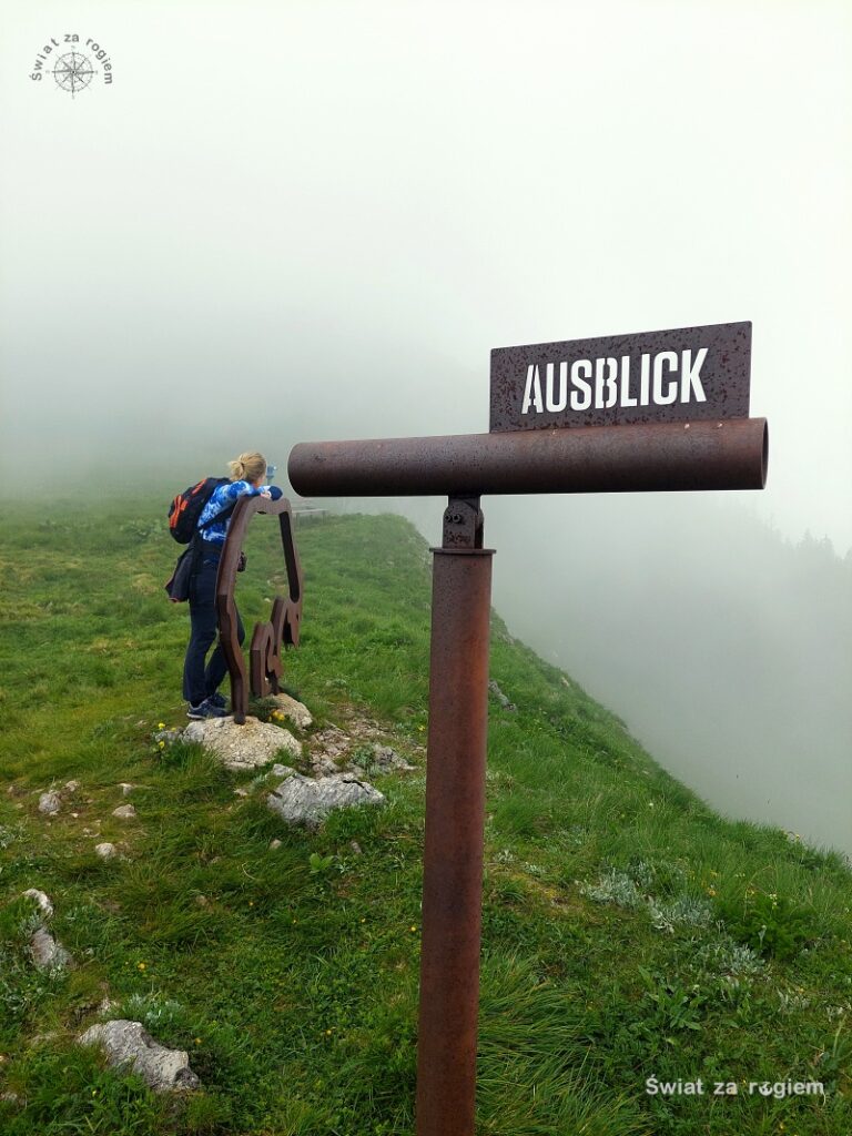 Otscher Alpy widok na zamgloną dolinę pomysł na urlop