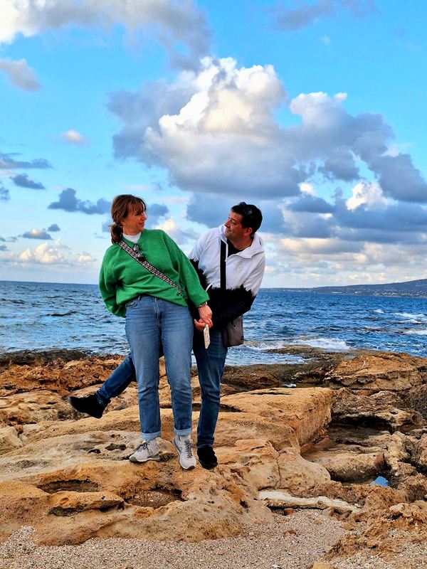 Wybrzeże Pafos Cypr poza sezonem