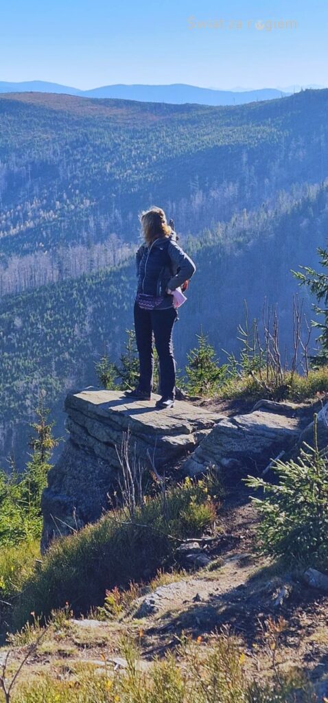 Punkt widokowy Beskid Śląski, widokowa skała