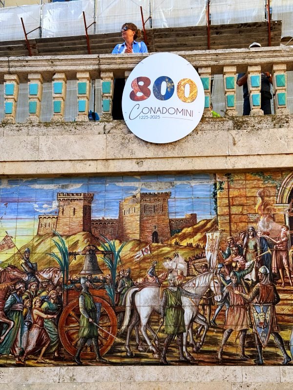 Belvedere delle scale Caltagirone, obraz z kolorowej ceramiki